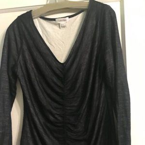 Calvin Klein  double-layered look sweater